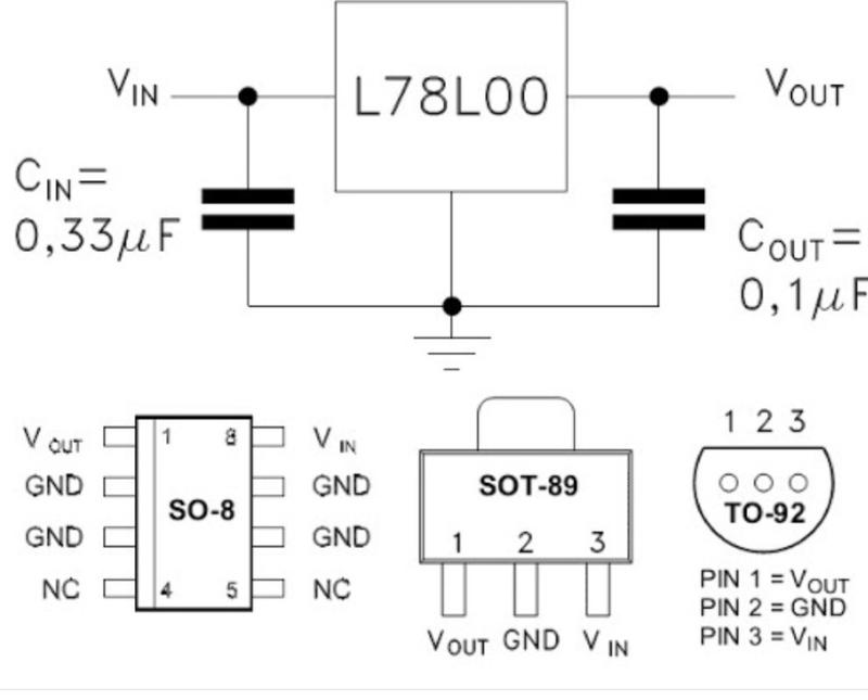 78l05a характеристики схема подключения