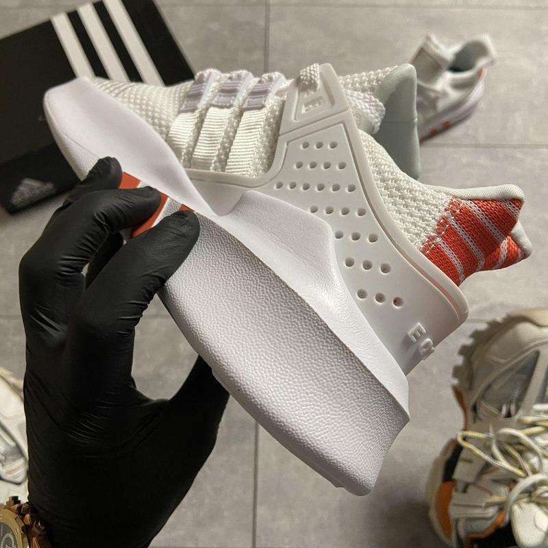 eqt support adv white orange