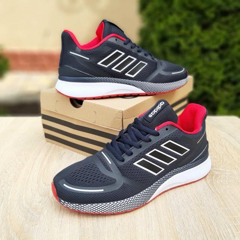 Чоловічі сині літні кросівки adidas мужские синие летние кросс ...
