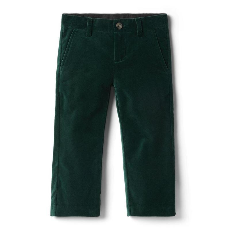 Детские вельветовые зеленые штаны для мальчика janie and jackе