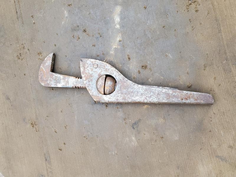 Ключ накидной ретро старинный ключ разводной трубной ключ СССР