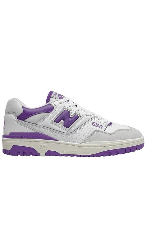 Женские кроссовки new balance 550 white purple (нью беланс 550 ...