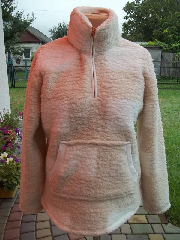 ( 48 р ) флисовый свитер кофта женская