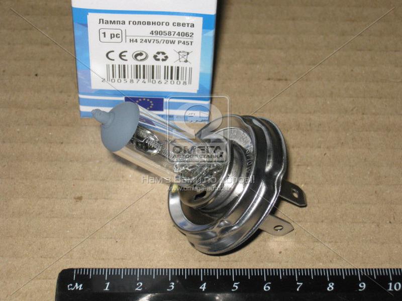 Лампа головного света H4 P45t 24V 75/70W