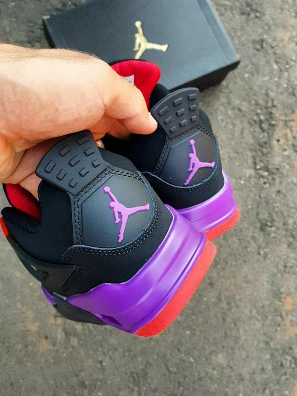 Black purple best sale red jordans