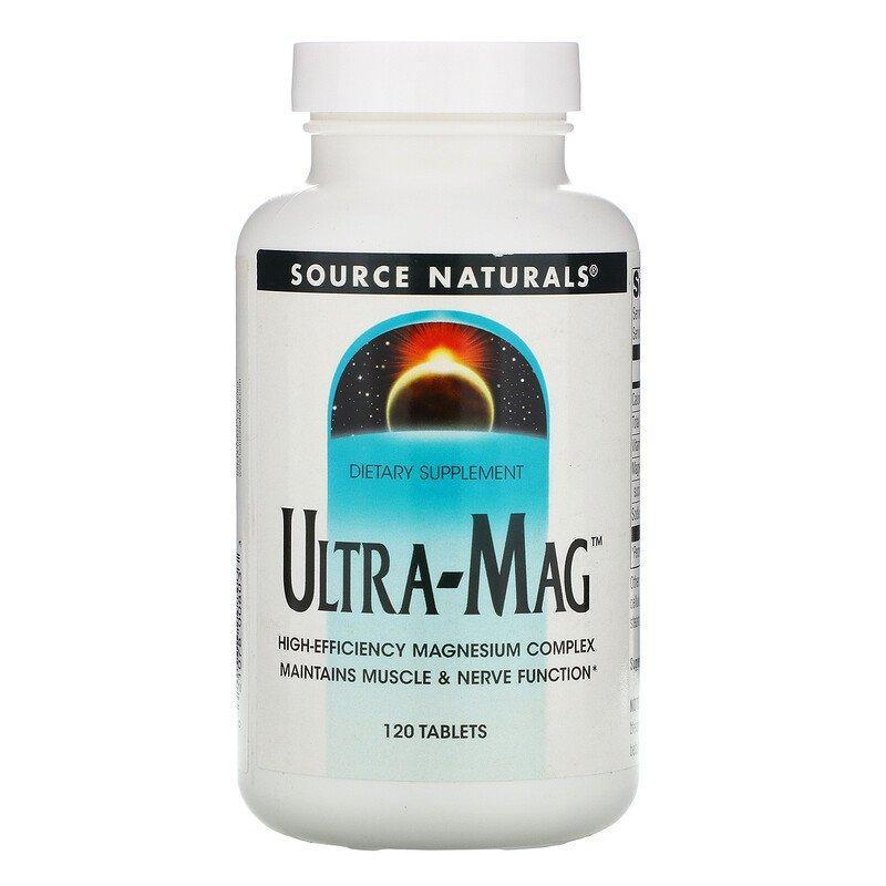Source Naturals, Комплекс Ultra-Mag, 120шт Магне В6 магний