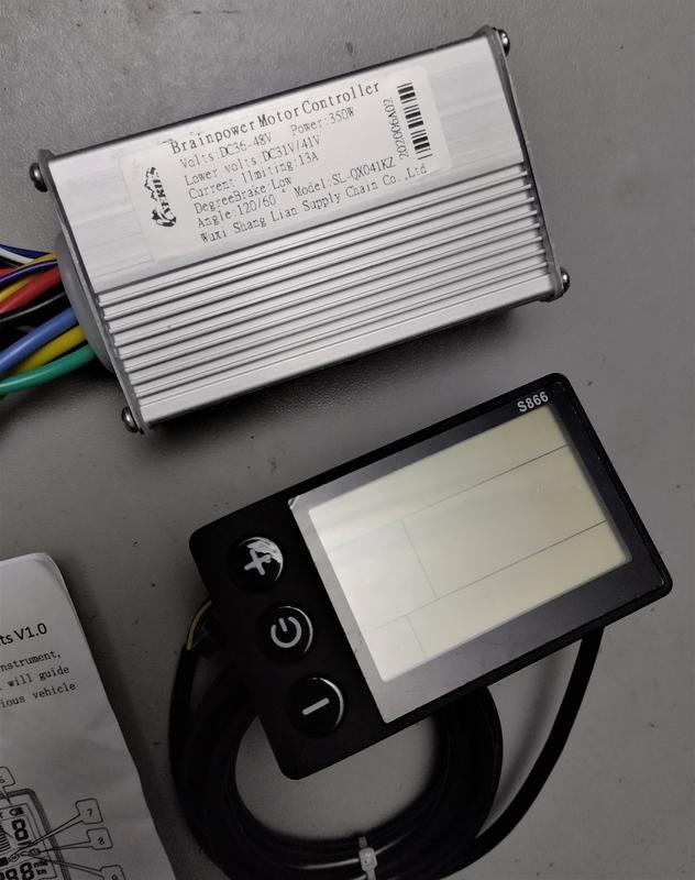 Контроллер 350W + дисплей S866 для электровелосипеда 24V 36V 48V: цена ...