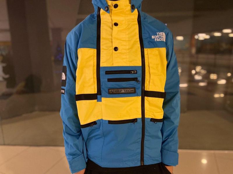 supreme the north face yellow