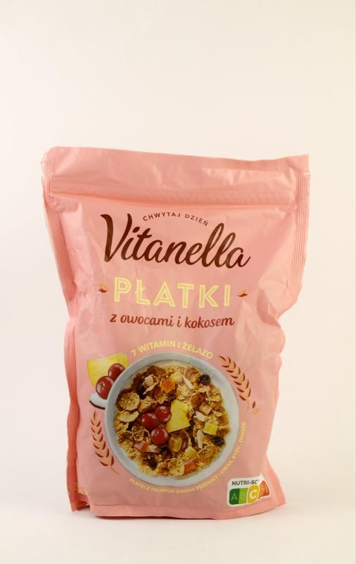 Хлопья с фруктами и кокосом Vitanella Platki 250 г Польша - 59 ...