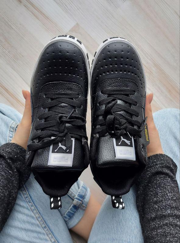 Женские зимние кожаные кроссовки puma cali с мехом пума зима - 1850 ...