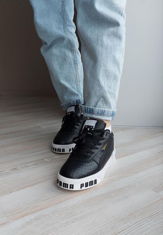 Женские зимние кожаные кроссовки puma cali с мехом пума зима - 1850 ...