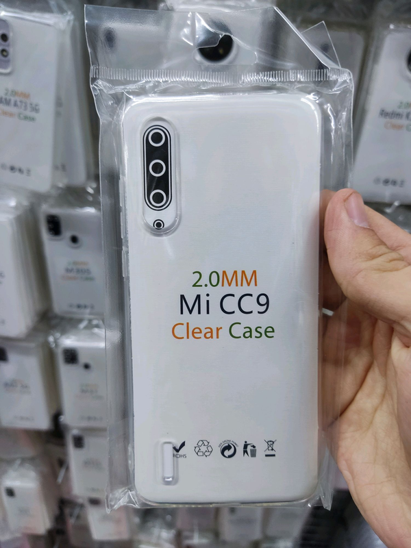 Чехол прозрачный плотный 2мм на Xiaomi Mi 9 lite