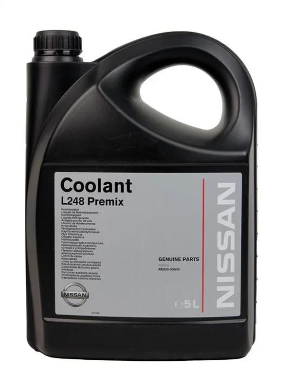 Антифриз Nissan Coolant L248 Premix 5л готовый -38С зеленый - 1740 ...