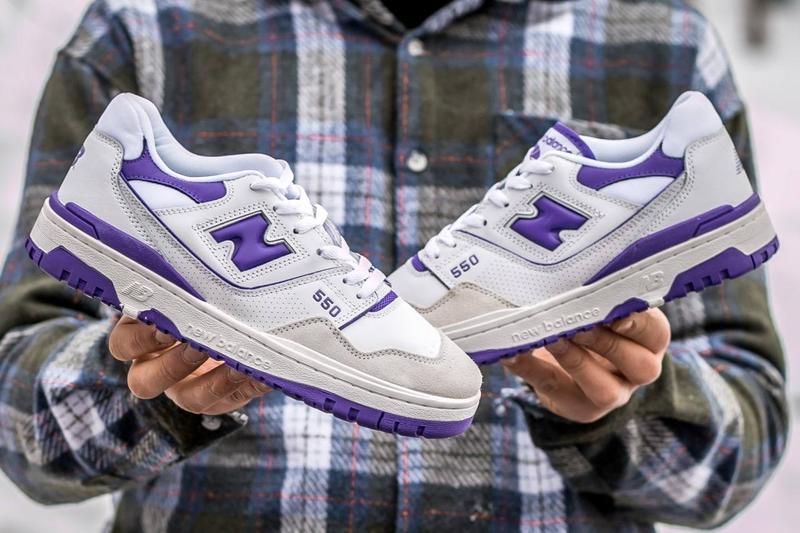 Мужские кожаные кроссовки new balance 550 white purple: ціна 2700 грн ...