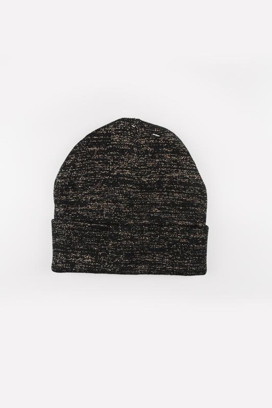 Kr-1550 шапка черный блеск one size