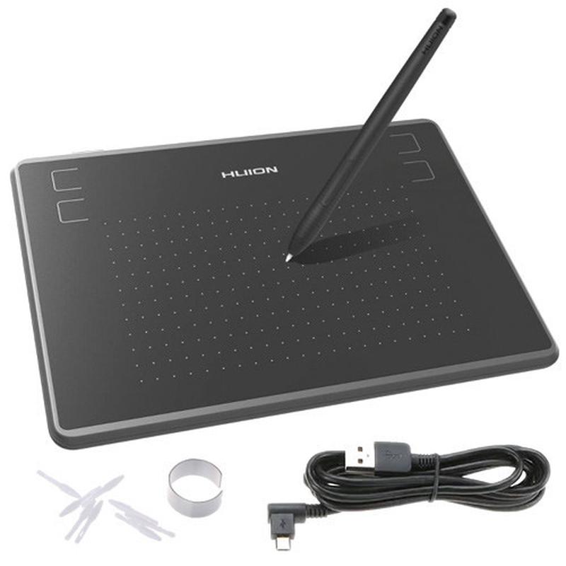 Графический планшет с пассивным пером HUION H430P 4.8x3 компьютер ...