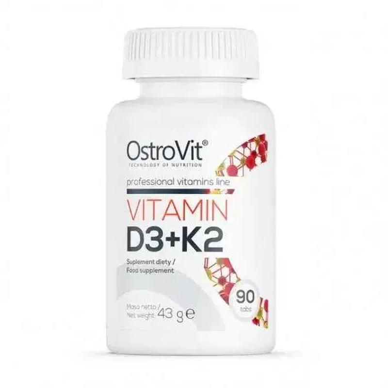 Вітамін Д3 + К2 OstroVit Vitamin D3 + K2 90 tab: ціна 145 грн - купити ...