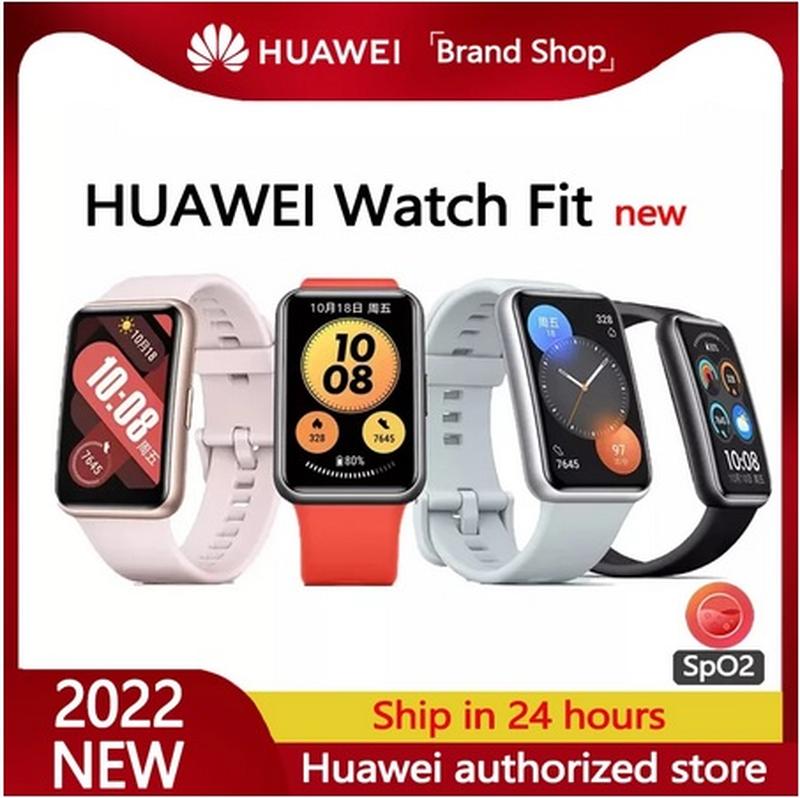 Смарт часы Huawei Watch Fit NEW2022 1.64HD Amoled GPS Новые Черны