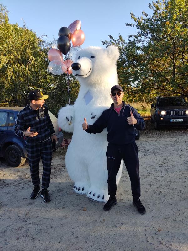 Приглашайте нашего гостя Огромного Белого Медведя 2.6 метра к себ