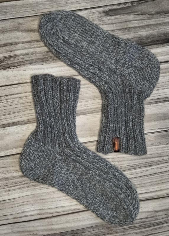 В'язані шкарпетки 38-39 р - теплі шкарпетки у взуття - зимові шка