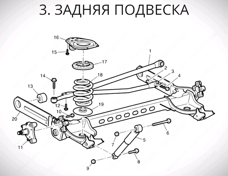 Передняя подвеска мл 163 схема