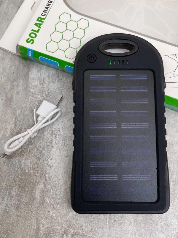 USB Повербанк Solar Charger ES500 Power Bank 10000 MaH на солн