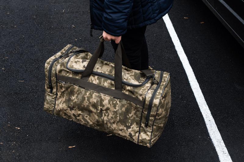 Мужская камуфляжная сумка дорожная военная кардюра