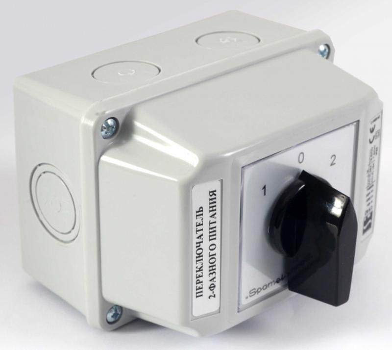 Пакетный переключатель ввода резерва 1-0-2 Сеть-0-Генератор ...