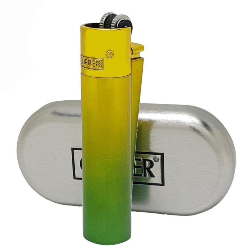 Зажигалка Клиппер Из Металла Clipper lighter Metal Green Gradient - 420 ...