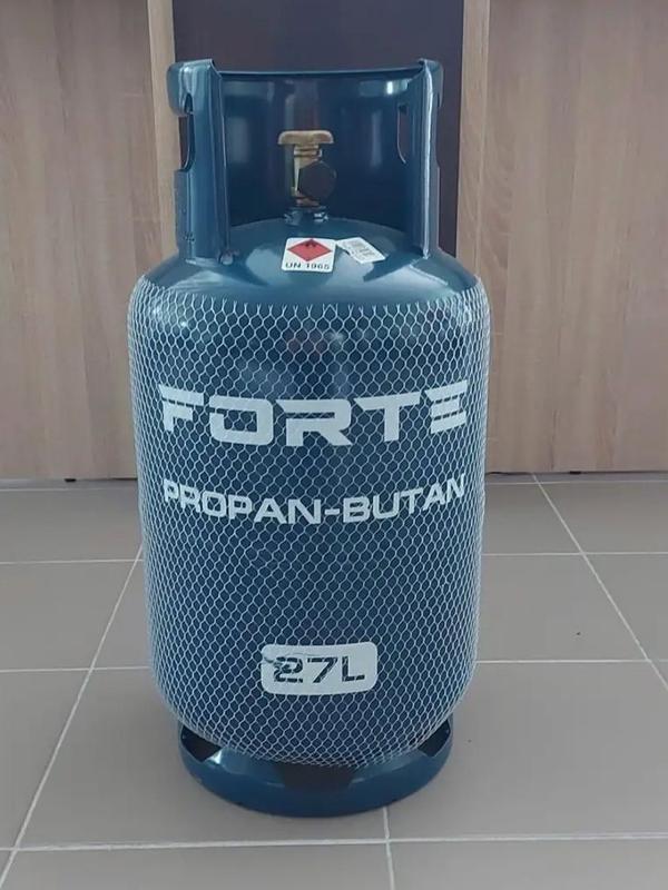 Газовый баллон 27 литров польский Forte туристический для кемп...
