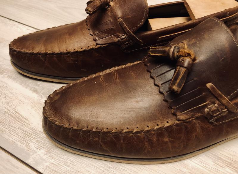 Мужские кожаные туфли asos (44р)