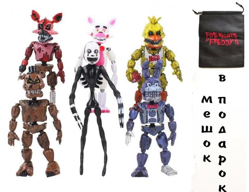 Аниматроники игрушки 5 пять ночей с Фредди 6 шт Фигурки, фнаф ... - 650 ...