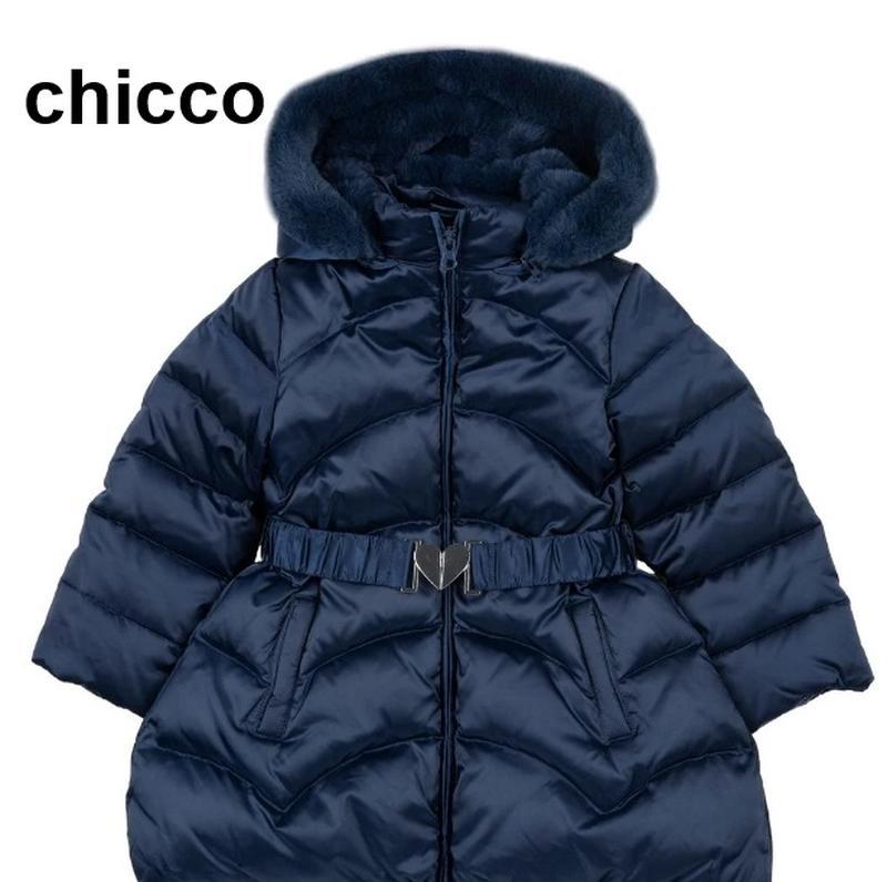 Зимний дутый пуховик, красивая пуховая куртка chicco на 4-5 лет