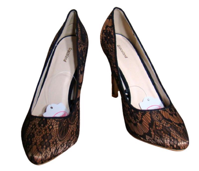 Туфли женские нарядные на каблуке graceland (размер 39)