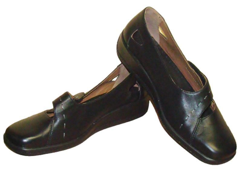 Туфли женские кожаные черные hotter (размер 40, uk7½)