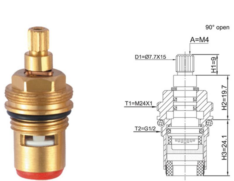 Кран-букса Краков 1/2 керамика 15 шлицов - 176 ?, купить на ИЗИ (60568977)