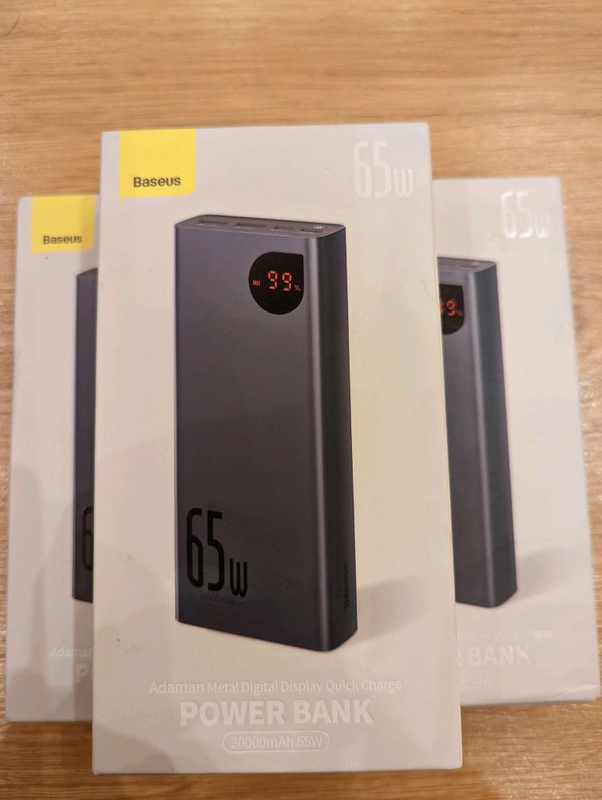 Power bank Baseus 65W, 20000 mAh. Повербанк Басеус, акумулятор. - 1650 ...