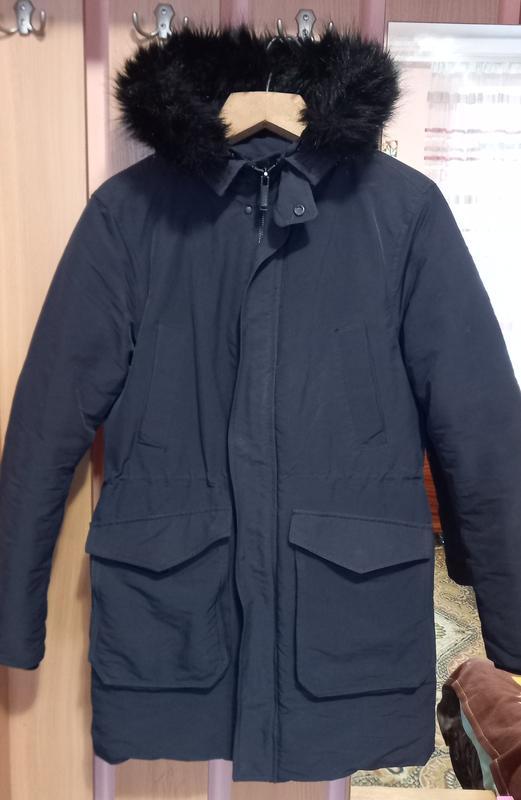 Куртка парка зимняя удлиненная zara man
