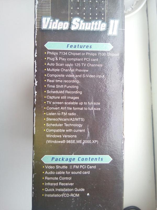 ТВ-карта,ТВ-тюнер,TV,FM Philips для ПК+пульт+ИК-датчик Video S...: цена ...