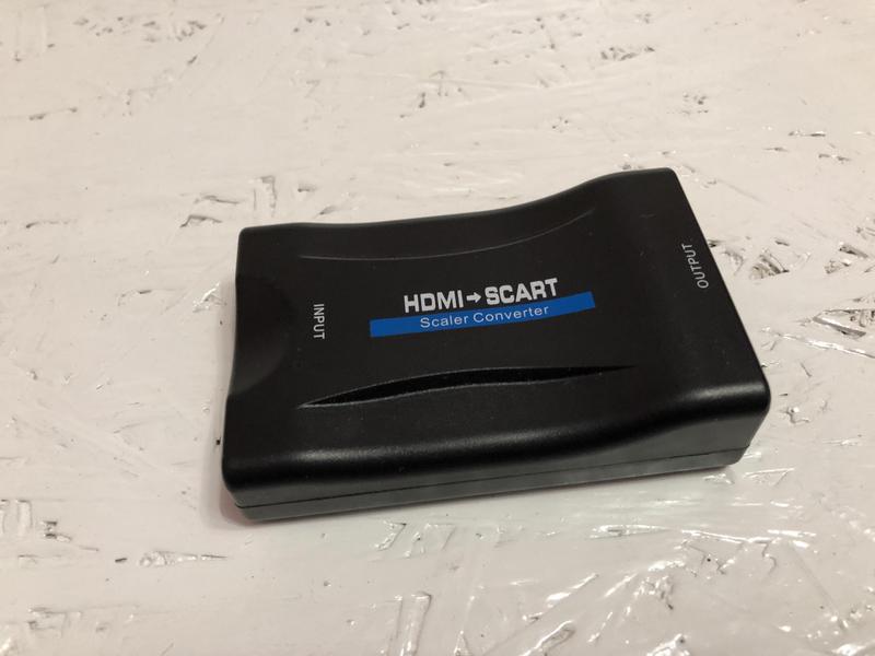 Адаптер конвертера Scart в HDMI, преобразователь вход SCART на HD ...