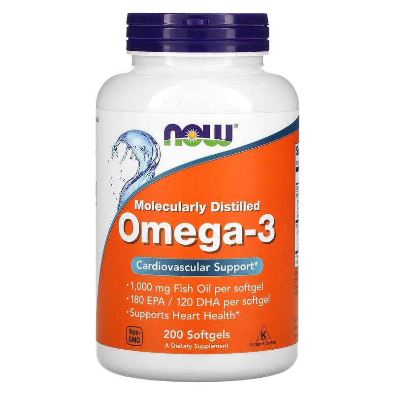 Омега-3 поддержка сердца Now Foods (Omega-3 180 EPA/120 DHA) 2...