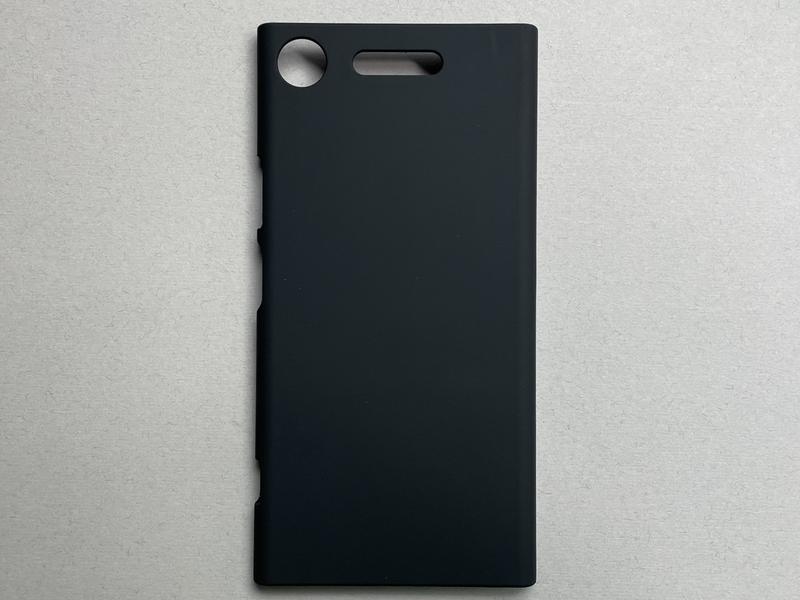 Чехол (бампер, накладка) для Sony Xperia XZ1 чёрный, матовый, ...