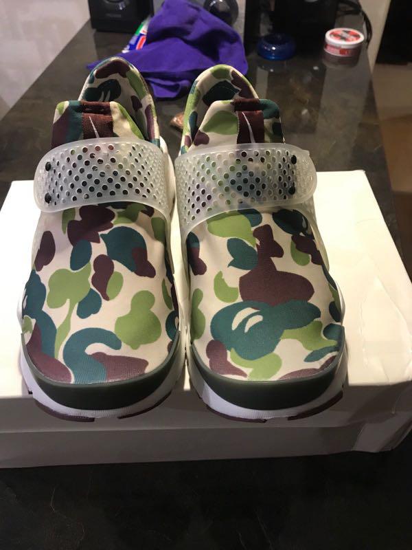 nike sock dart x bape