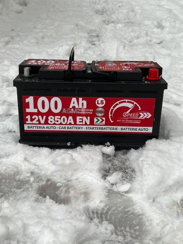 Speed AGM Car Battery 12V 100Ah 850A EN Start Stop