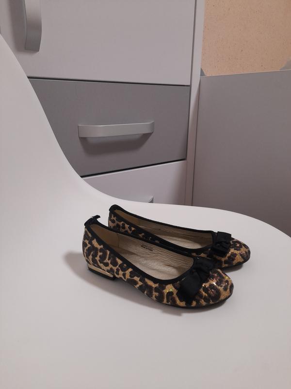 Туфли леопардовые бежевые туфли