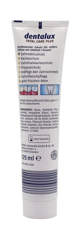 Зубная паста Dentalux Complex 7 Total Care Plus 125 мл - 64 ₴, купить ...