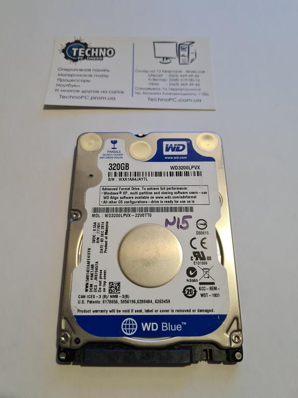 Жорсткий диск SLIM 320GB HDD для ноутбука 2.5 — Western Digital ...