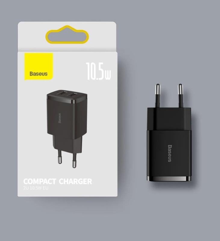 Baseus 10.5W USB портативний зарядний пристрій блок зарядка - 250 ...