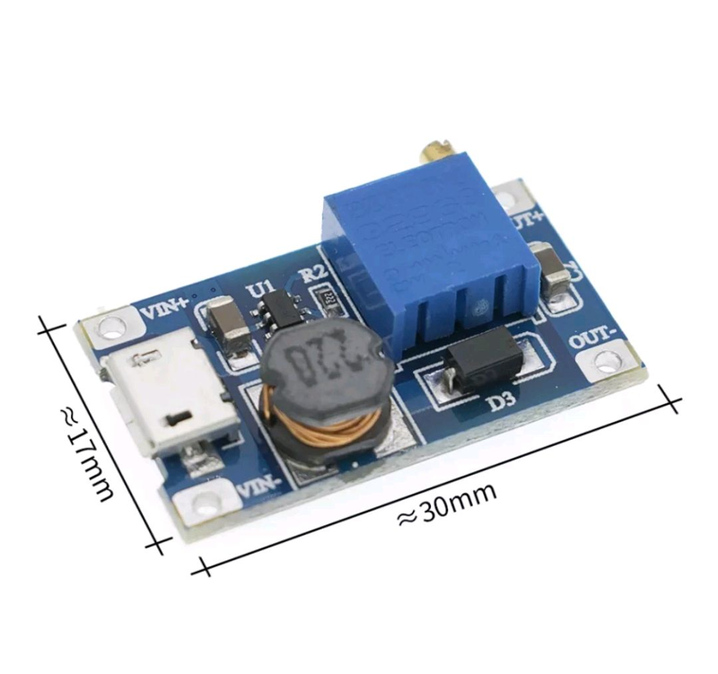 DC-DC преобразователь повышающий MT6308 MicroUSB 5-28V: цена 56 грн ...