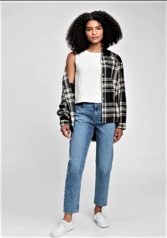 Детские - подростковые джинсы gap tw mom jean светлые для девочки